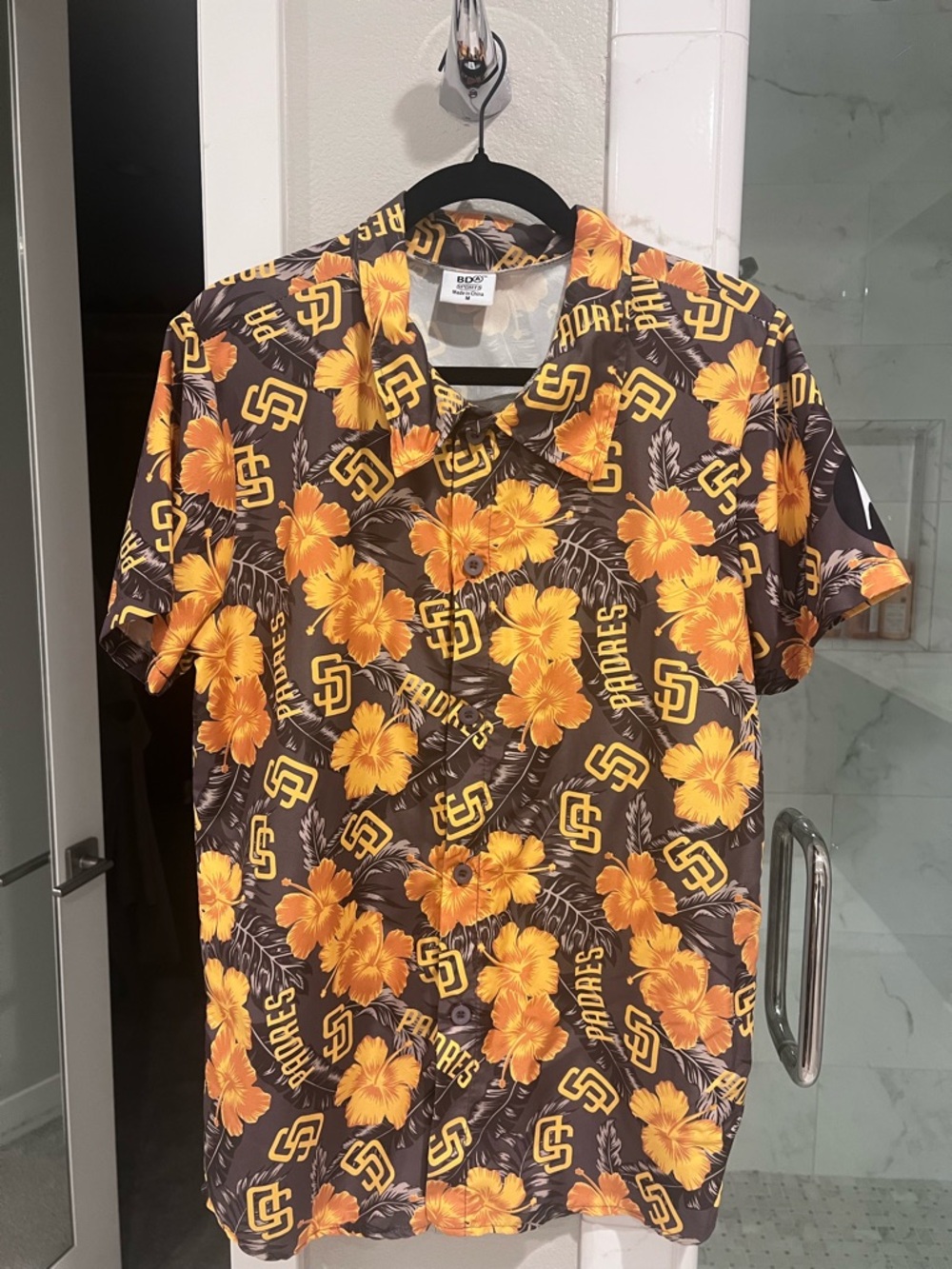 San Diego Padres Hawaiian Button-Up Shirt
